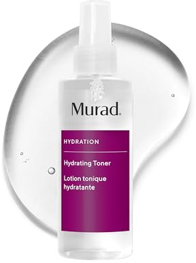 Murad Hydrating Toner – Moisture-Replenishing Alcohol-Free Face Toner with Lecithin, Grape Seed, Peach & Cucumber Extracts for Deep Hydration, Soothing Irritation, & Refreshed Skin - 6 Fl Oz