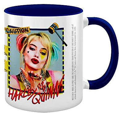 Birds Of Prey - Tasse aus Keramik, 325 ml (Harley Quinn Warning)