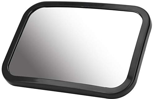 Espejo del bebé del Asiento Trasero, Espejo del Coche del bebé del Asiento Trasero del ABS, para el bebé Infantil(Black, Reverse Mirror)
