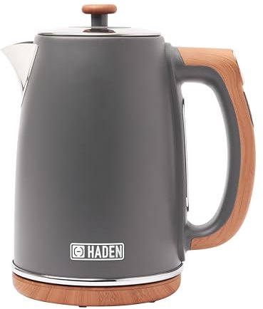 Haden Dorchester Temperature Control Kettle – 1.7L Digital LCD Display - 3000W Fast Boil Cordless 360 Base BPA-Free and Easy to Clean