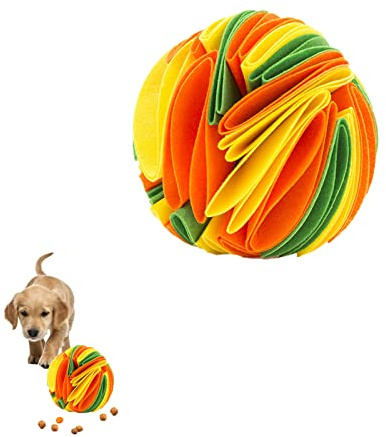 Bola de Rapé para Perros,Alfombra Olfato Perros,Snuffle Mat,Pelota de Juguete Interactiva para Perros Alfombrilla de Alimentación,Mascotas Alivio del Estrés para Comer Lento Perros Pequeños Medianos