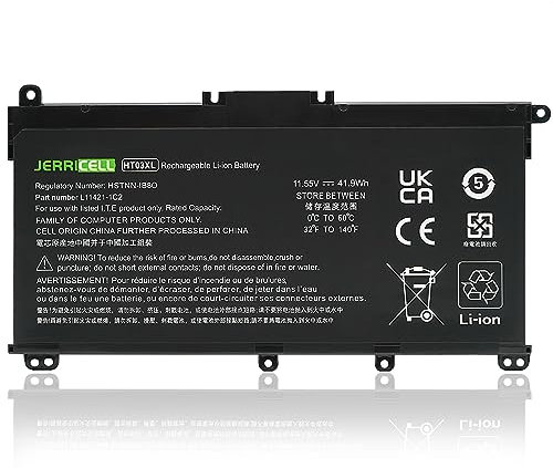 JerriCell HT03XL HTO3XL L11119-855 Laptop Akku für HP Pavilion 250 G7 255 G7 14-CE 14-CF 14-CK 14-cm 14Q-CY 14S-CF 15-CS 15-CW 15-DA 15-CR 15-CU 17-by 255 G7 340 G5 348 G5 L11421-542 HSTNN-LB8M