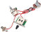 Elektrischer Telecaster-Kabelbaum, 6 X 6 X 4 E-Gitarre, Metallischer Kabelbaum, Vorverdrahtetes Kit, 3-Wege-Schalter-Topf-Set