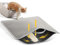 Conlun Cat Litter Mat, 76x54.5cm Large Honeycomb Double Layer Urine Proof Waterproof Litter Trapping Matt, Easy Cleaning, Non-Slip Cat Waste Tray Mat for Floor, Grey