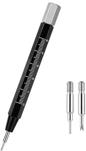 Verktyg för klockarmband, verktygssats för klocklänk, professionellt rostfritt stål, fjäderstång, verktyg, klockrem, länk, stift, pusher, reparationsverktyg med linjal för klockband,
