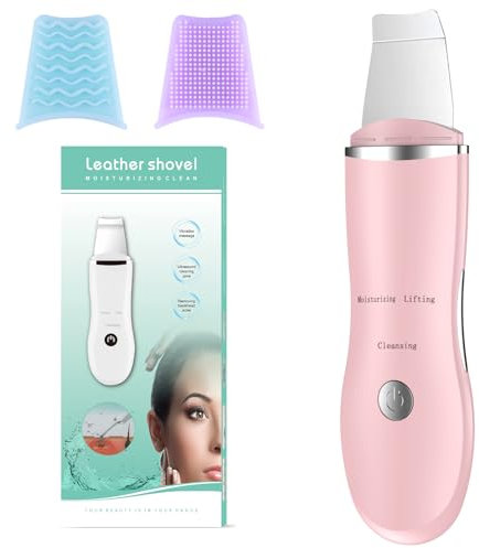 Anluomania Épurateur de Peau, Nettoyeur de Peau Ultrasonique, Skin Scrubber, Appareil de Nettoyage Point Noirs, Spatule pour la Peau avec 3 modes, USB Rechargeable, Pour le Nettoyage des Pores Visage