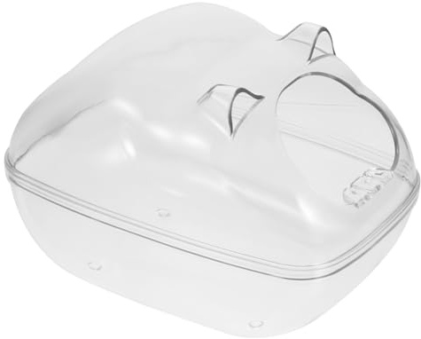 HIAKDOFT Small Pet Bathtub Hamster Bathroom Dustproof Bath House Large Size Pet Bath Basin for Hamsters and Small Animals