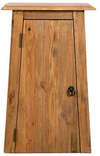 Tidyard – Armario de pared en diseño retro con 1 estante intermedio, cuarto de baño, armario de pared, estilo vintage, dimensiones: 42 x 23 x 70 cm (ancho x profundidad x alto)