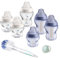 Tommee Tippee Closer to Nature Baby Bottle Starter Set, Breast-Like Teat with Anti-Colic Valve, Blue, Mixed Sizes