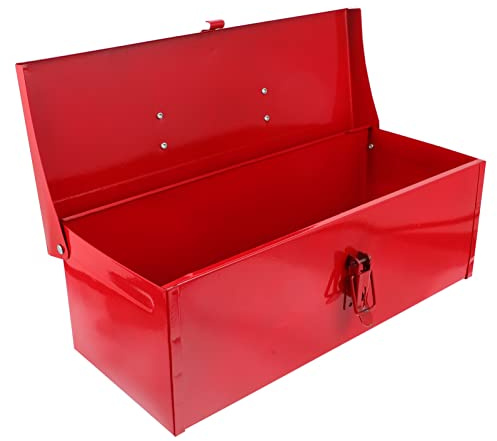 OSALADI Cassetta Degli Attrezzi In Metallo Scatola Porta Attrezzi Addensata Custodia Porta Attrezzi Con Manico Cassetta Degli Attrezzi Portatile Per La Casa