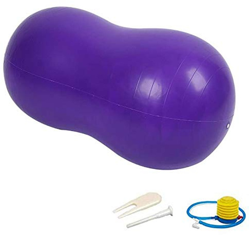 Rurunklee Ballon de gymnastique, thérapie/physio, rouleau de fitness, double balle, yoga, pilates, œuf, cacahuète, ballon d'entraînement, ballon de gymnastique
