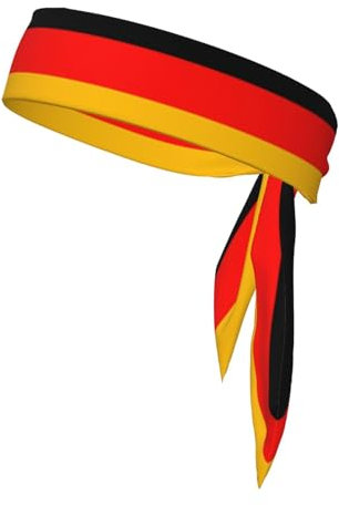 Bandana, Motiv: Deutschland-Flagge, Unisex, wendbar, für Yoga, Fitness, Joggen