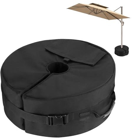 Pied de Parasol Sac Lestage, Base Parasol Plage Lourd Sac Sable, Support de Poids de Parasols, pour Socle Parasol, Jardin, Patio, Extérieur, Jusqu'à 40 Kg Sable