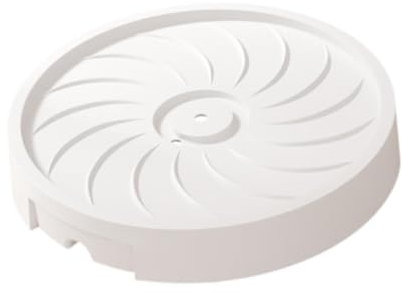 MagiDeal Supporto per Piante su Ruote con Ruote con Vassoio di drenaggio per Carrello per fioriere Grande, Traspirante, per Interni ed Esterni, Base a rulli, Bianco, 43 Cmx6.5 Cm