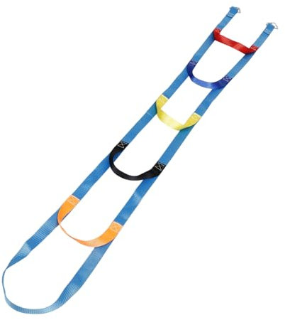 UPKOCH Scala Corda Colorata Per Ragazzo Ragazza Scala Da Arrampicata Portatile Morbido Per Attività Outdoor Attrezzo Per Sviluppare Abilità Motorie e Coordinazione Metri Con Gradini