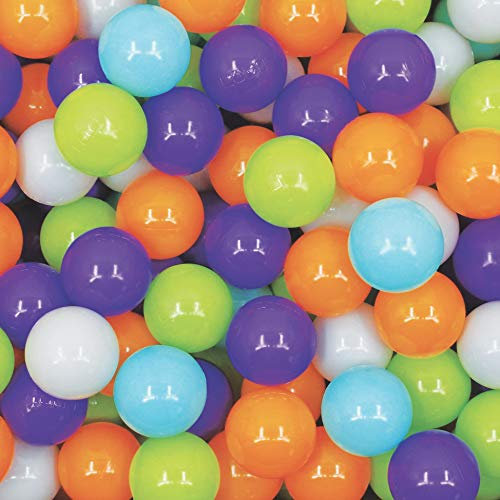 LUDI - Carton de 250 Balles Multicolores - Balles de Jeu à Lancer - Plastique Souple Anti-Écrasement - À Partir de 6 Mois
