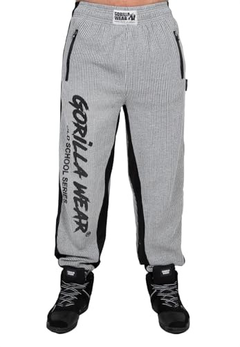 Gorilla Wear - Augustine Old School Pants - grau - Bodybuilding und Fitness Bekleidung Herren, 4XL-5XL
