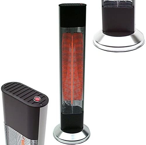 D+L Radiateur infrarouge sur pied - 2000 W - Chauffage de jardin et de terrasse - 56176 AWZ