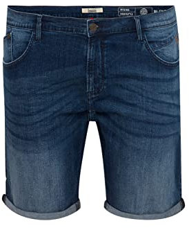 Blend BDGrilitsch BT Herren Big & Tall Jeans Hose Denim mit Gürtelschlaufen Stretch-Anteil Regular Fit, Größe:6XL, Farbe:Denim Dark Blue (76207)