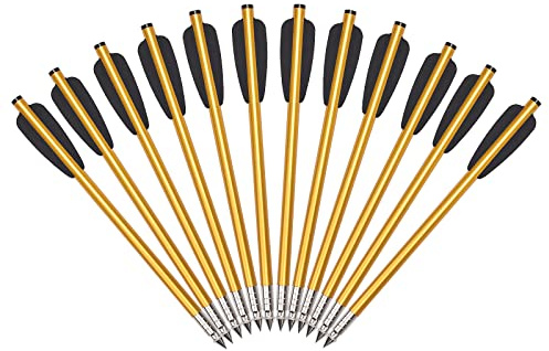 NIKA ARCHERY Arbalète Boulon 6.3'' Pistolet Arbalète Aluminium Arbalète Flèches avec Impact Vis 50 à 80 LBS pour Pratiquer la Cible de tir et la Chasse