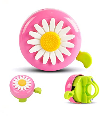 SZXMDKH Kids Bike Bell, Cute Flower Bicycle Bell for Kid's Girls Boys, Toddler Bike Bells