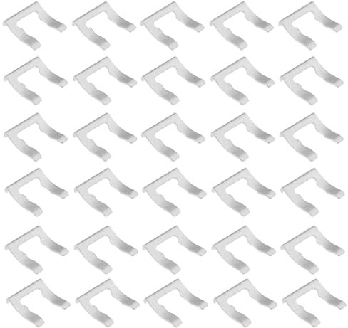 GUOYOU 30 Piezas Clips de Manguera de Freno de Coche, Acero Manganeso Clips de Línea Freno, Soporte Freno en Forma de U, Abrazadera de Retención Tubería de Freno, para Automóviles, Camiones, Piezas