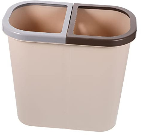 Cabilock Poubelle De Tri Poubelle De Bureau Double Face En Plastique