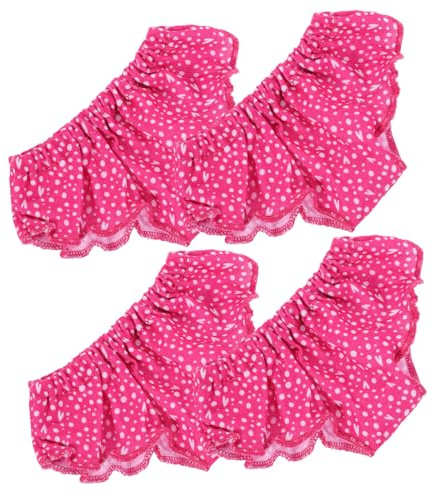 Vaguelly Lot de 4 Culottes de Poupée en Tissu Réutilisables, Faciles à Mettre et Enlever, Accessoires Classiques pour Habiller Poupées, Présent pour Passionnés