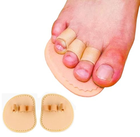 Mcvcoyh Hammer Toe Straightener, Protecting Curved Toes and Hammertoes, Overlapping Toe, Toe Cushioned Bandages