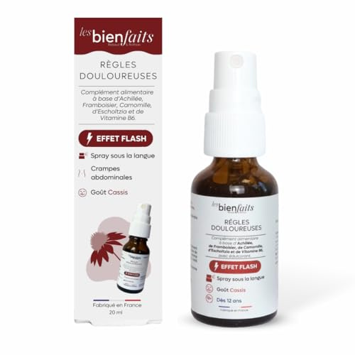 Spray Régles douloureuses | Action rapide | Appaise les douleurs de régles | Douleurs légères à modérées | Sans sucre ajouté & sans alcool