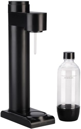 Rosenstein & Söhne Wassersprudler Küche: Soda-Wassersprudler mit 1-Liter-Flasche, Soda-Stream-kompatibel (Sodastream, Sprudelmaschine, Wasserhahn)