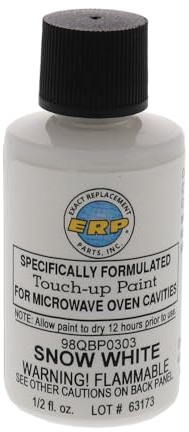 ERP Microwave Oven Universal Cavity Touch Up Paint 98QBP0303 Snow Bright White