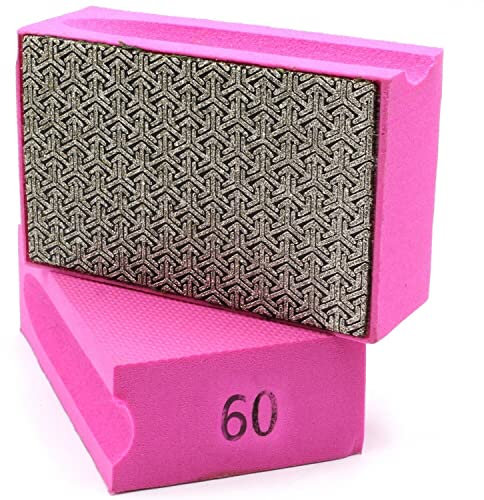 1 éponge abrasive grain 50 ponceuse manuelle tampon de ponçage diamant pour poncer ou ébavurer des carreaux, céramique, verre, marbre, pierre naturelle ou artificielle.