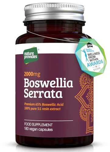 Nature Provides Boswellia Serrata 2000mg 5:1 Extract 65% Boswellic 180 Caps