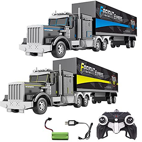 Diawell RC Ferngesteuerte LKW Auto Spielzeugauto Truck mit Akku und Ladegeräte 59cm Lang mit Wiederaufladbare Batterien als Geschenk für Kinder, Jungen und Mädchen