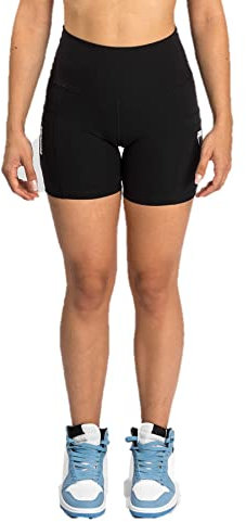 Venum Damen Essentials Biker-Shorts Shorts, Schwarz, M Lang EU