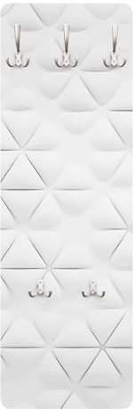 Bilderwelten Garderobe Abstrakt 105cm x 34cm 3D-Optik Modern Garderobenhaken Garderobenpaneel Flurgarderobe Flur-Möbel Wandgarderobe Holz