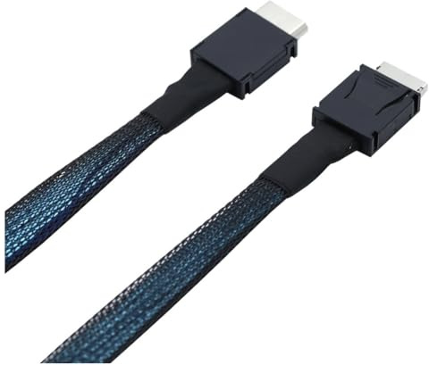 Booso PCIE Oculink SFF 8611 4I Till MINI SAS SFF-8611 4I Server Super Speed Kabel Dataförlängningskabel Dataöverföringslinje 1m