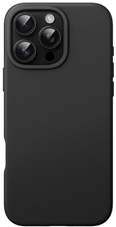 JETech Flüssig Silikon Hülle für iPhone 16 Pro Max 6,9 Zoll, Seidenweich Berührung Ganzkörper Schutzhülle, Anti-Kratzer Stoßfest Abdeckung mit Mikrofaserfutter (Schwarz)