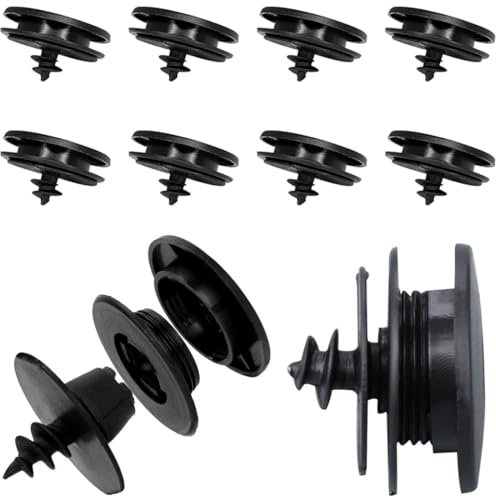JEYORZY 10 Pcs Universelle Auto Fussmatten Fixclips, Automatten Halter, Schwarz, Universelle Passform