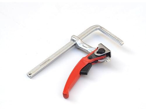 INREPRO 2 Pièces Pince de table à cliquet Pince de serrage à dégagement rapide Serre Joint Rail de Guidage Serre Joint à Levier pour le Ponçage et la Coupe de Précision, 160 x 60mm