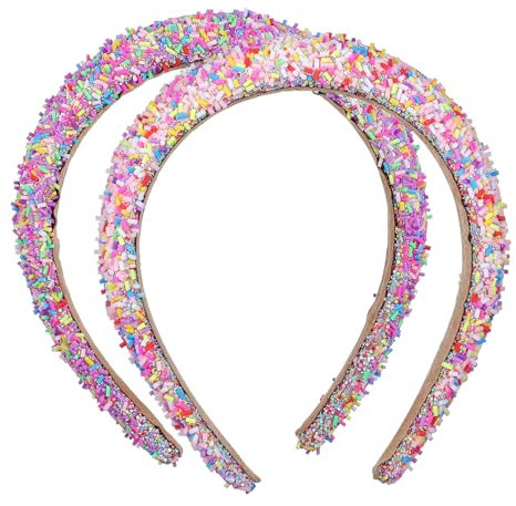 GALPADA 2pièces Bandeaux Larges Rembourrés Pour Femmes Accessoires Pour Cheveux à Bonbons Pour Spa Et Visage Lavage