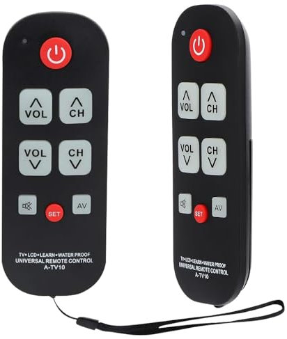 YANGUN Universelle TV-Fernbedienung mit Großer Taste für ältere Menschen, Senioren Fernbedienungs, Universal Fernbedienung Fernseher, Einfache Einrichtung, für TV, LCD, Arbeitszimmer