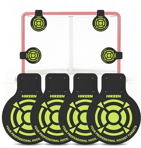BOOSTEADY Set di 4 Bersagli di Tiro per Hockey su Ghiaccio, Bersagli per Portiere di Hockey in PVC Robusto da 5 mm di Spessore, Attrezzatura di Allenamento per Crosse & Hockey