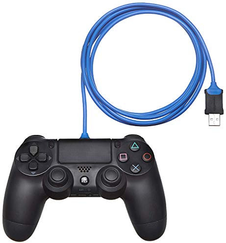 Amazon Basics USB-A a micro USB Cable de carga para mando de PlayStation 4, 1.82 m, Azul