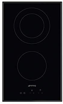 Smeg 30cm 2 Zone Domino Ceramic Hob with Bevelled Edge