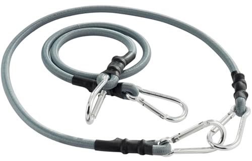 WERKA PRO Tendeurs avec mousquetons en alu anodisé 2 pcs, Gris