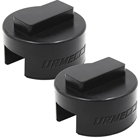 Universal BMW & Mini Jack Pad Adapter - Slotted Rubber Square Polyurethane Jack Pad Frame Rail Protector (2 Pack)