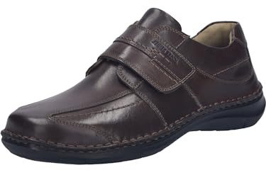 Josef Seibel Chaussures pour homme avec fermeture velcro New Anvers 02, Largeur K (Extra large), Semelle interchangeable, tabac, 42 EU X-Weit