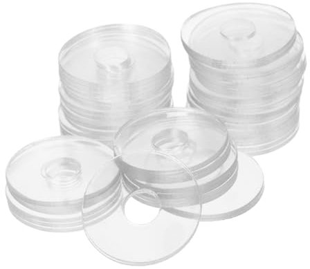 ROMISBABA 50 Arandelas Transparentes Para Tornillos De 0,79 Pulgadas, Juntas Planas De Vinilo Para Manijas De Puertas De Ducha, Multiusos Para Mantenimiento y Reparación El Hogar